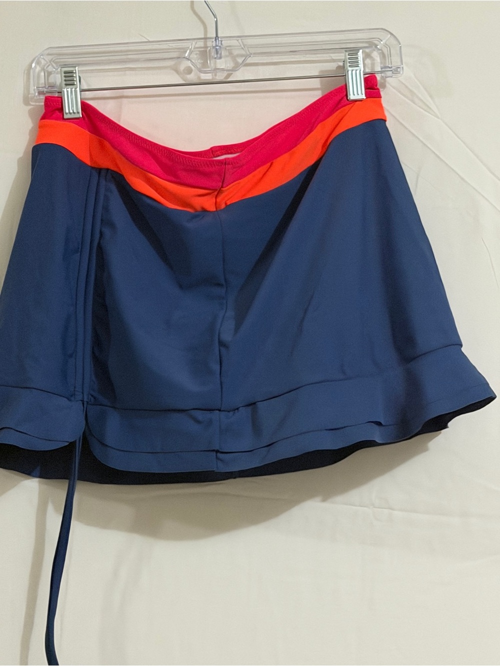 Vintage Navy Skort with Pink and Orange Waistband
